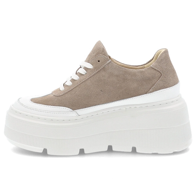 Tenisky ARMODO - N1233 Beż Welur/Biały 444/528