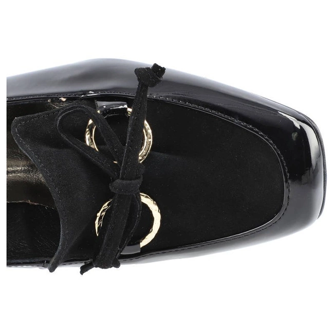 Poltopánky Karino - 3700/090-P Czarny/Lakier