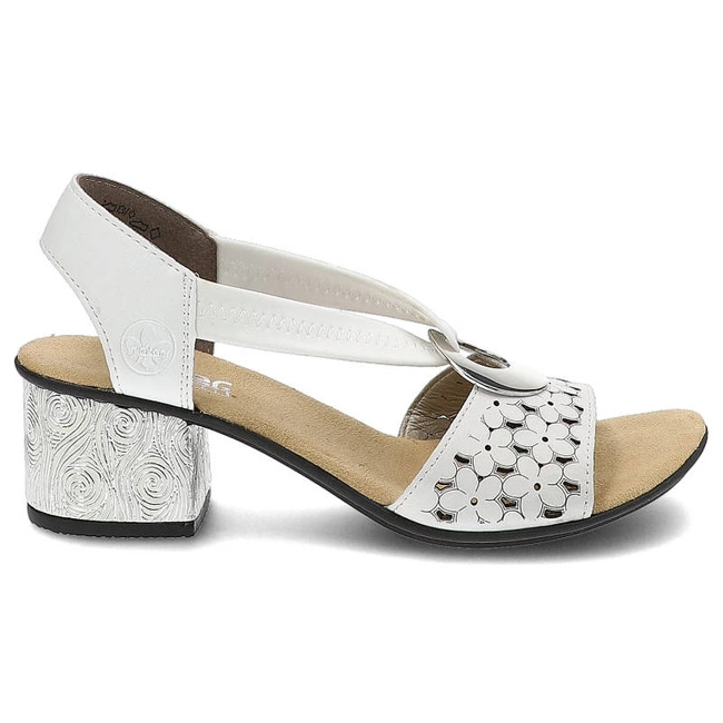 Sandále Rieker - 64677-80 White