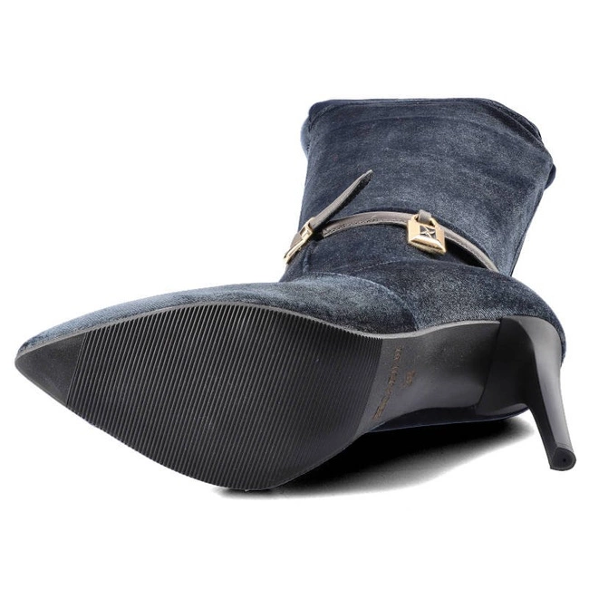 Čižmy Muszkieterki Carinii - B3515_-J34-000-000-A49 Szary