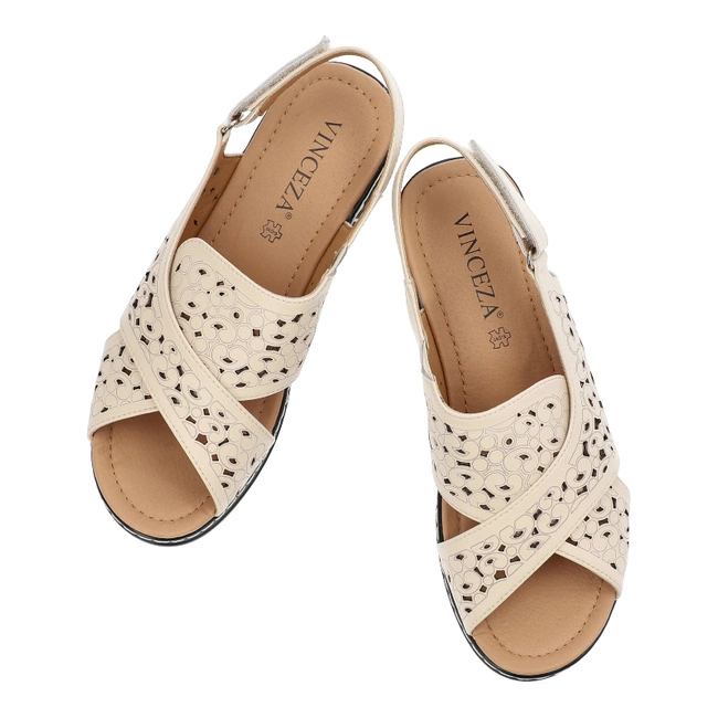 Sandále Vinceza - 66636 BE Beżowy