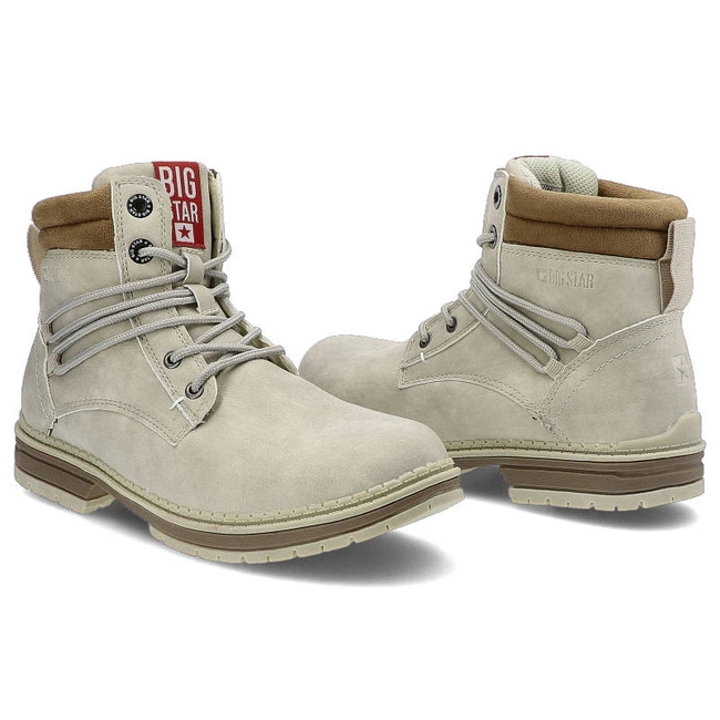 Turistické Topánky Big Star - EE274697 Jasny Szary