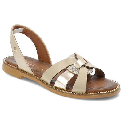 Sandále Armodo - 40382 Bf.Beż+Polla Zł.+Bf.Złoto