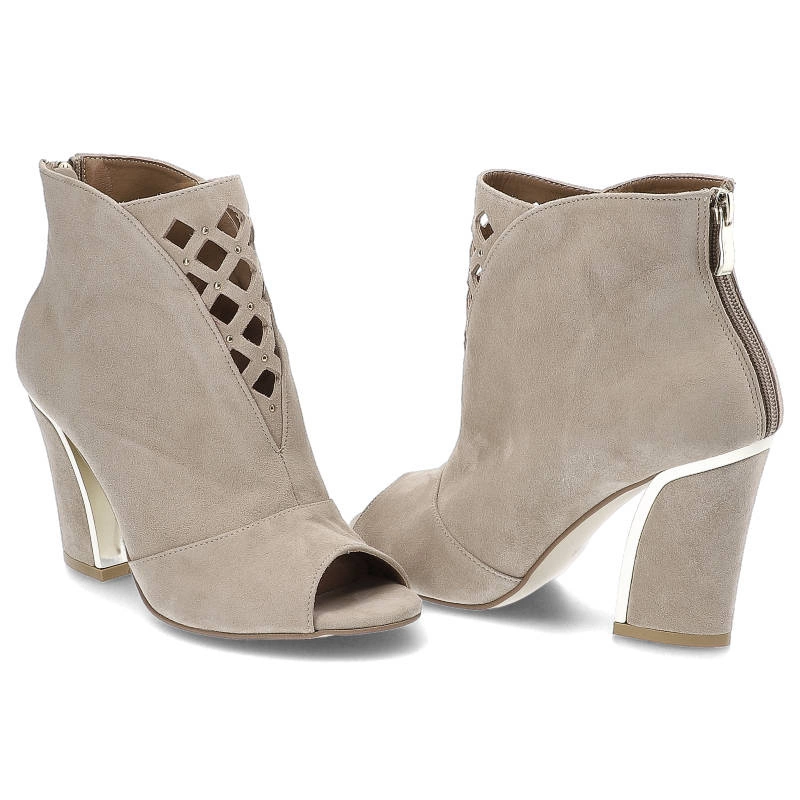 Členkové Topánky Damiss - DS-600/A Cappucino Zamsz