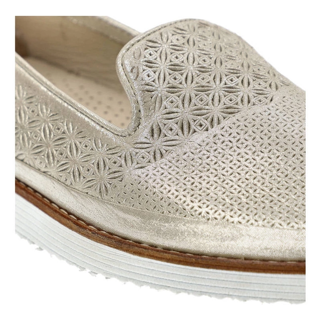 Baleríny Lanqier - 42C2510 Biały White