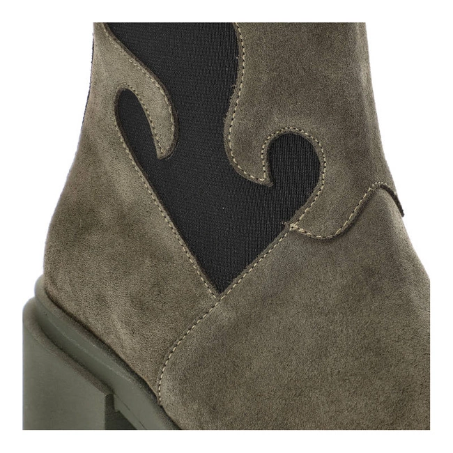 Členkové Topánky Karino - 4834/066-F Zielony/Welur