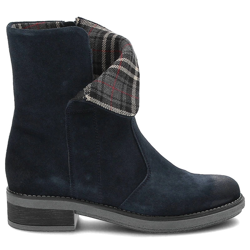 Členkové Topánky Pollonus - 5-1018-003 Granat Welur/Koc