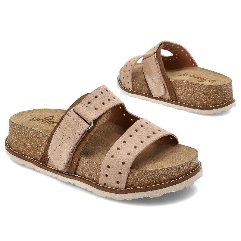 Šľapky Yokono - Oca-008 Ser Pardo/Vison