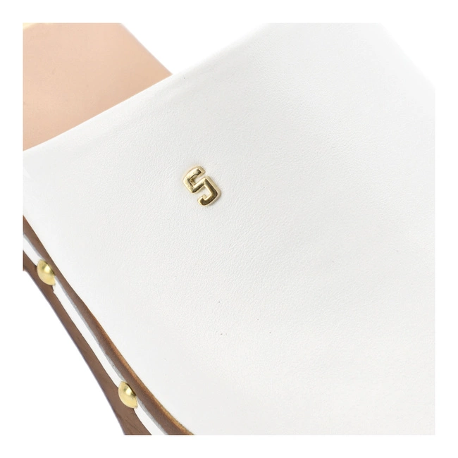 Šľapky SIMEN - 6844A Biały