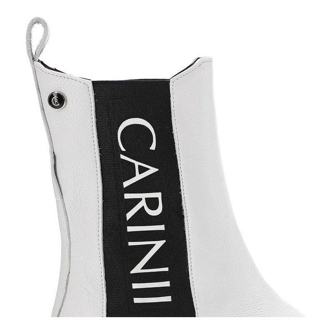 Členkové Topánky Carinii - B8020_-I81-000-000-E33 Czarny/Biały