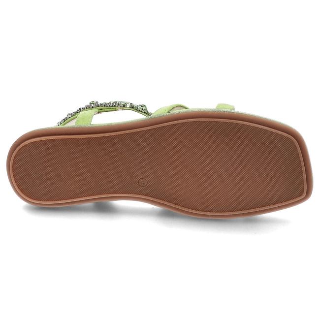 Sandále Alma en Pena - V240840 Suede Lime