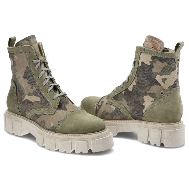 Členkové Topánky Simen - 5058A Moro Zieleń/Beż