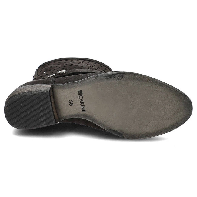 Členkové Topánky Carinii - B2214 Czarny