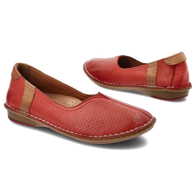 Poltopánky Lanqier - 40C323 Czerwony