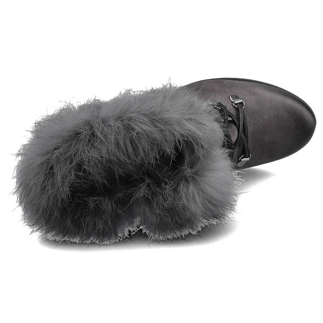 Členkové Topánky Lemar - 60178 S.Grafit/Królik