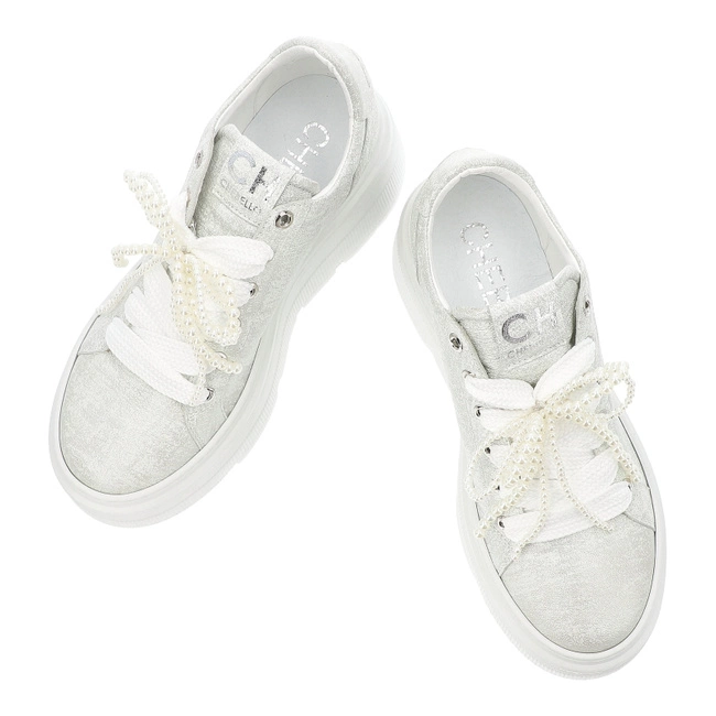 Tenisky CHEBELLO - 4658_-527-000-PSK-S332 Srebrny