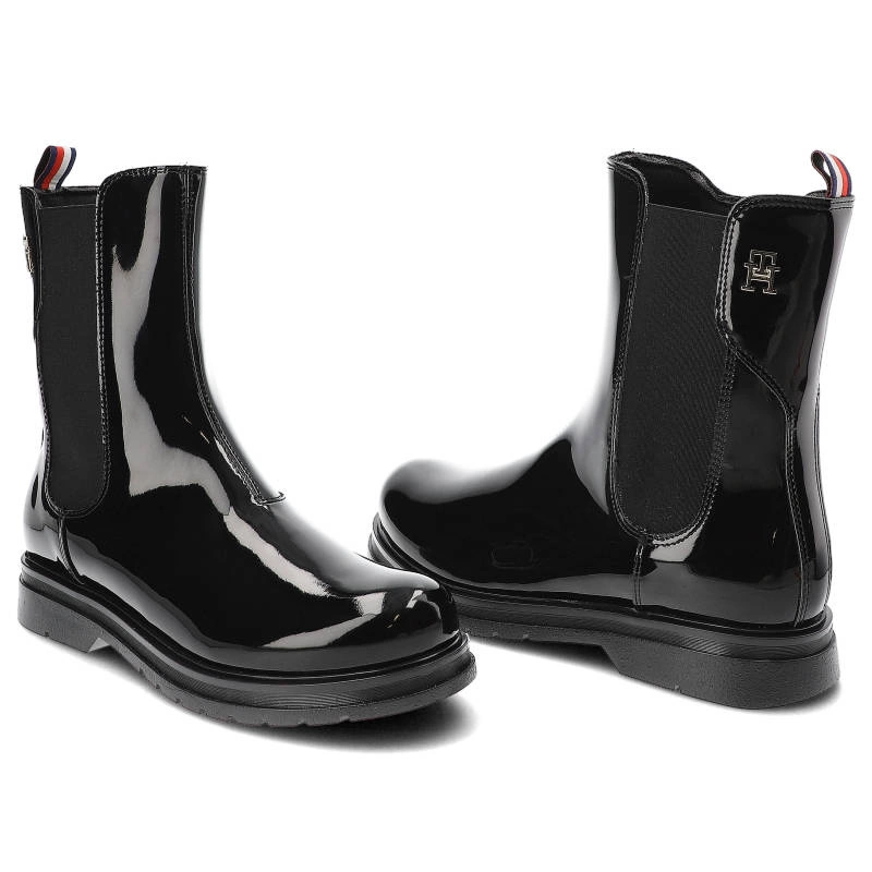 Členkové Topánky Tommy Hilfiger - T4A5-32408-0775999-Chelsea Boot Black 999