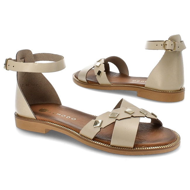Sandále Armodo - 40378 Bf.Beż+Zł.