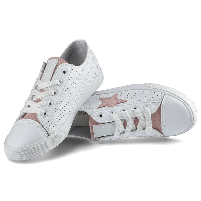 Plátenky Big Star - DD274691 Biały/Róż