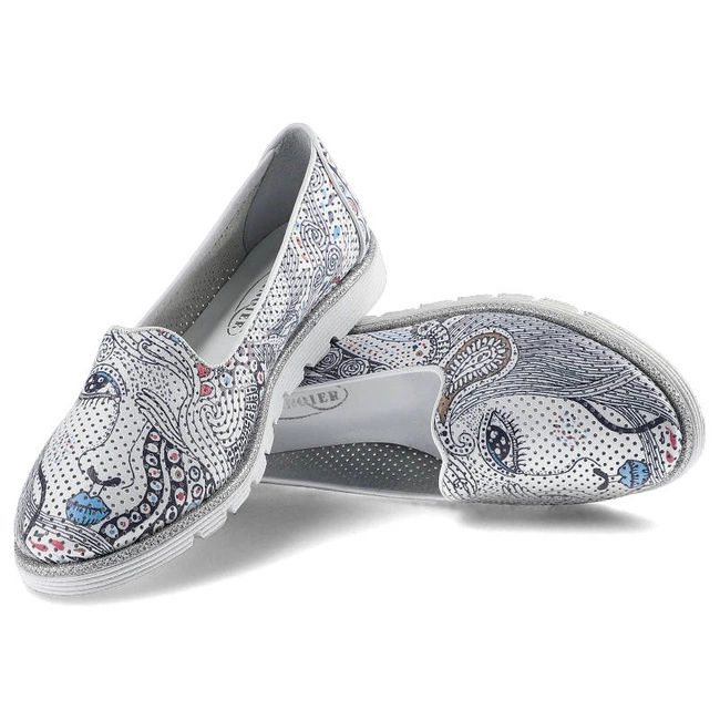 Poltopánky Lanqier - 44C0295 Biało-Granatowy