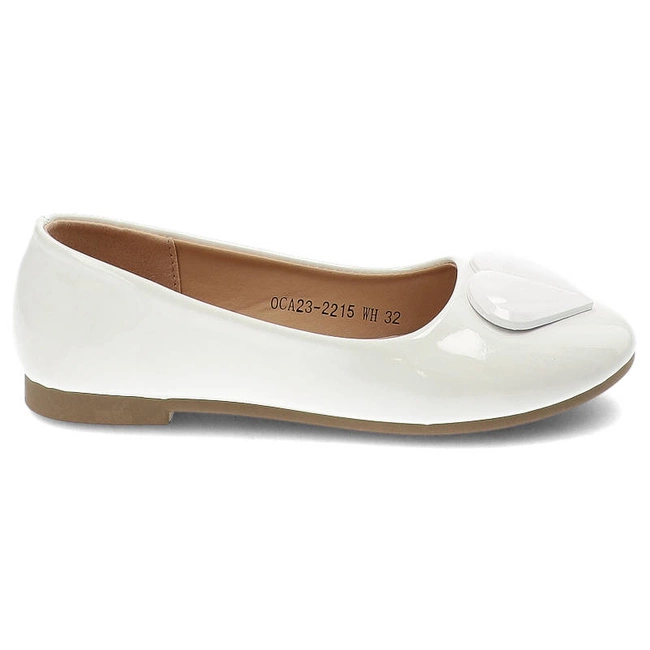 Baleríny Vinceza - 23-2215 WH Biały