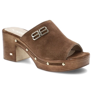 Šľapky KARINO - 5093/015-P Rustikal Welur