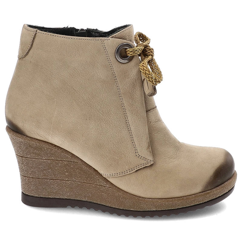 Členkové Topánky Lanqier - 41C372 Beżowy Beige