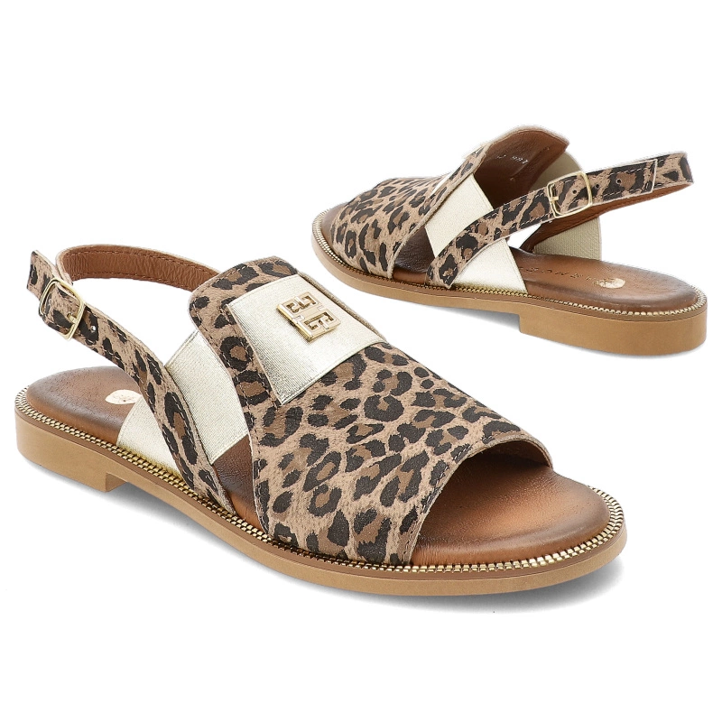 Sandále ARMODO - 40385 Lampart Beż+Zł