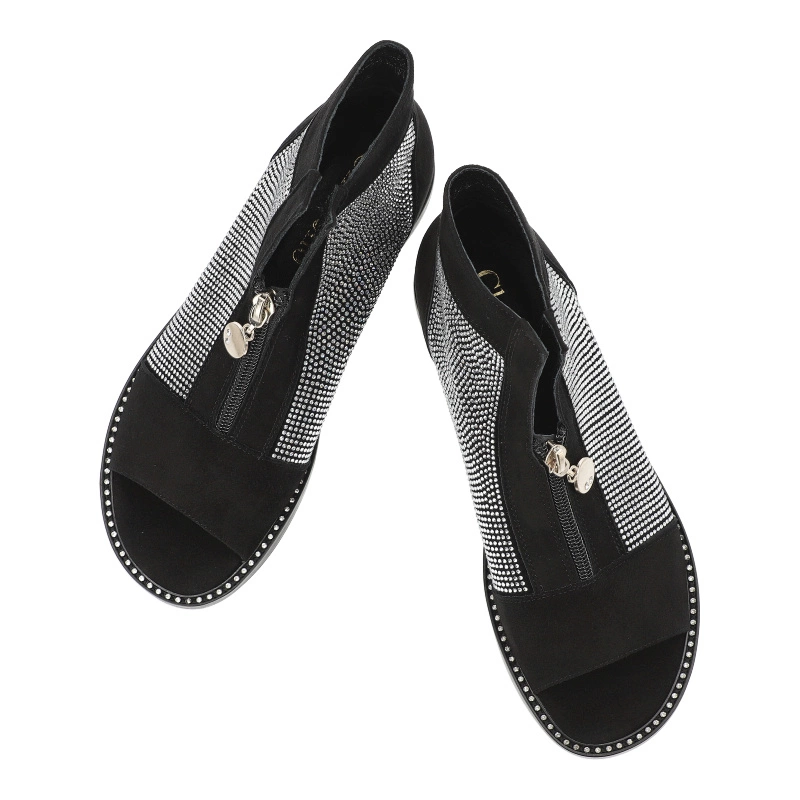 Sandále Chebello - 4416_-037-000-PSK-S130 Czarny Zamsz