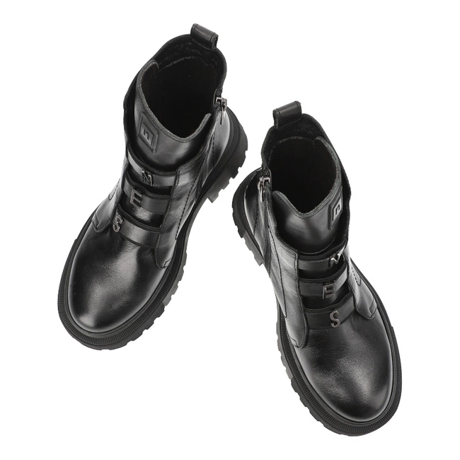 Členkové Topánky Nessi - 24685 Czarny 1