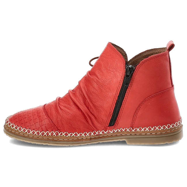 Členkové Topánky Ravini - 1821-X Red-Tan