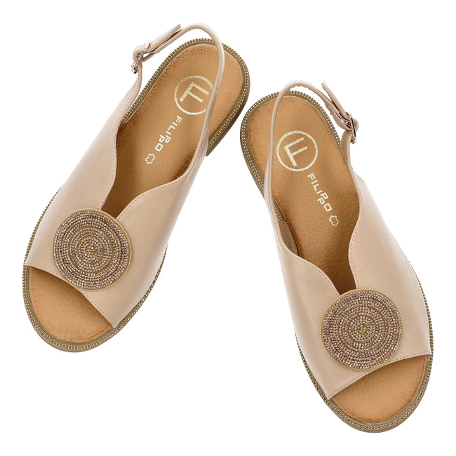 Sandále FILIPPO - DS6229/25 BE Beżowy