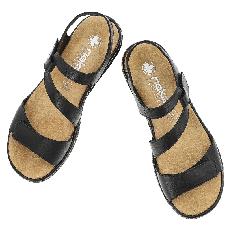 Sandále RIEKER - 659C7-00 Black