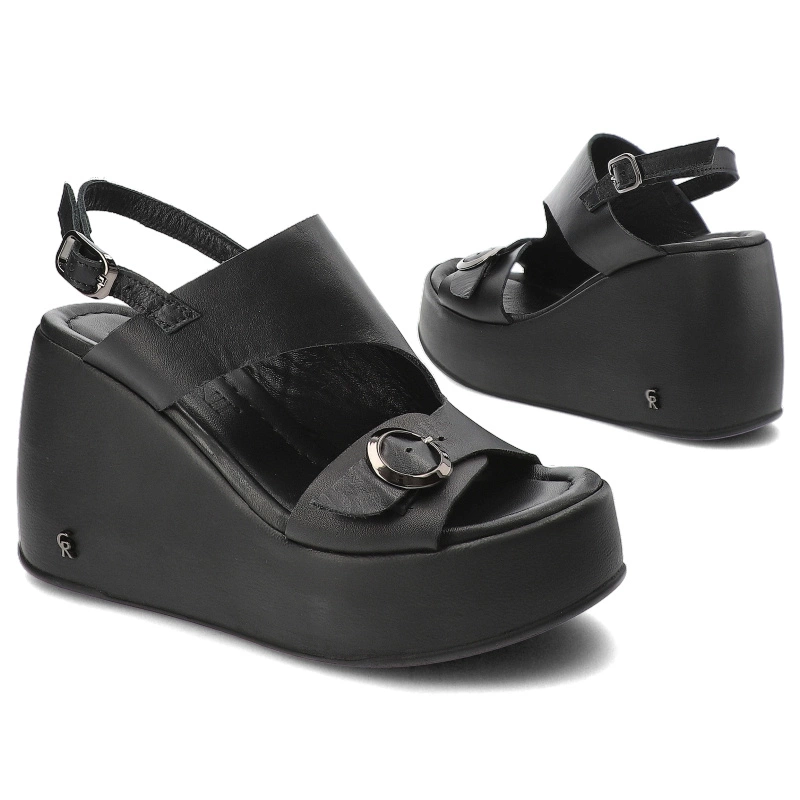 Sandále Carinii - B6441_-353-000-000-000 Czarny