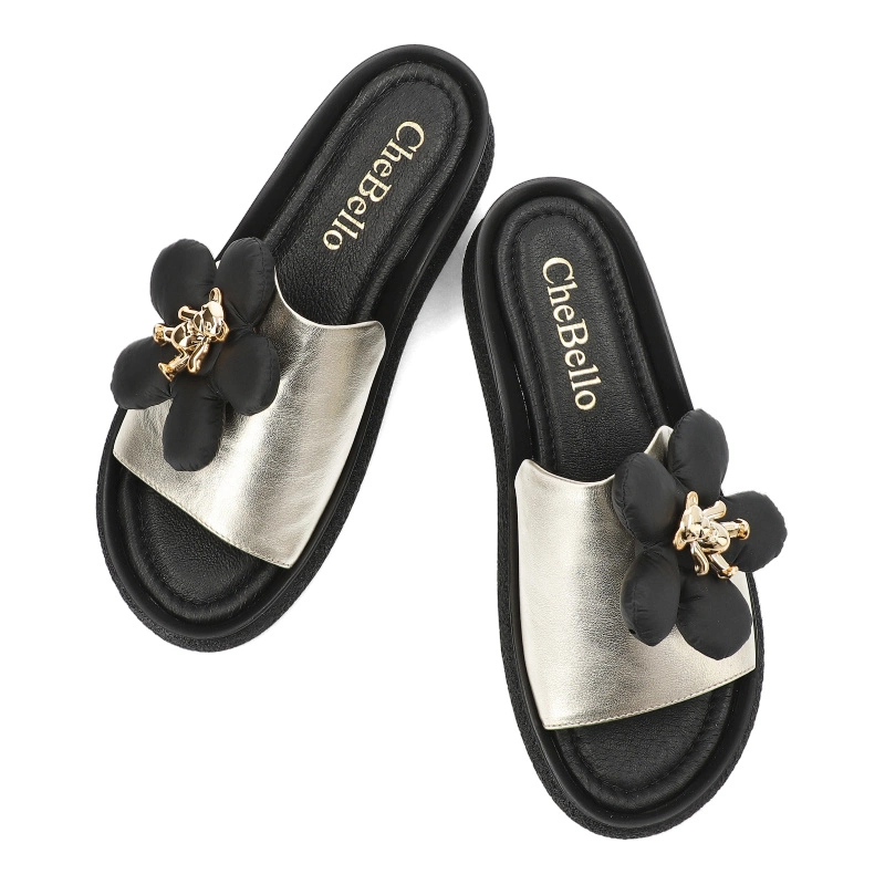 Šľapky Chebello - 4420_-053-000-PSK-S281 Złoty