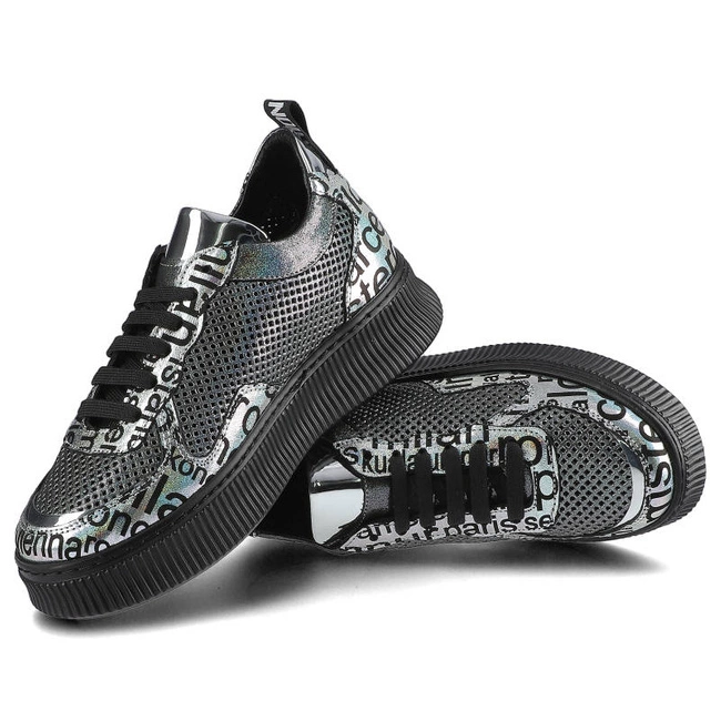 Tenisky Artiker - 46C2484 Srebrno-Czarny
