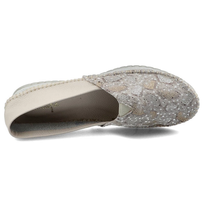 Baleríny Maciejka - 01930-81/00-0 Beż/Gad Złoty