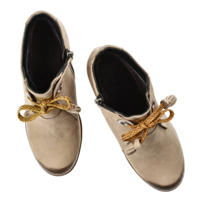 Členkové Topánky Lanqier - 41C372 Beżowy Beige