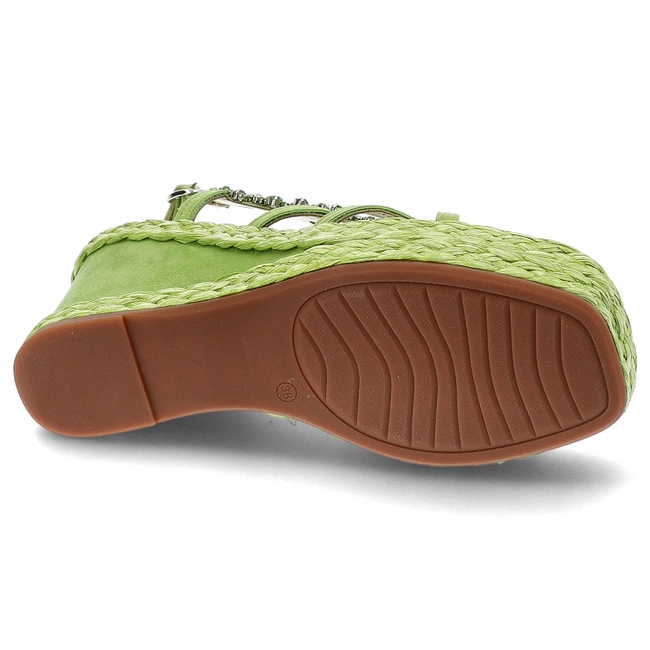 Sandále Alma en Pena - V240979 Suede Lime