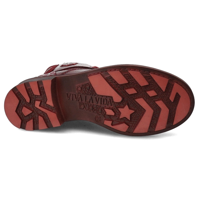 Šnúrovacie Členkové Topánky MACIEJKA - 07047-08/00-8 Czerwony