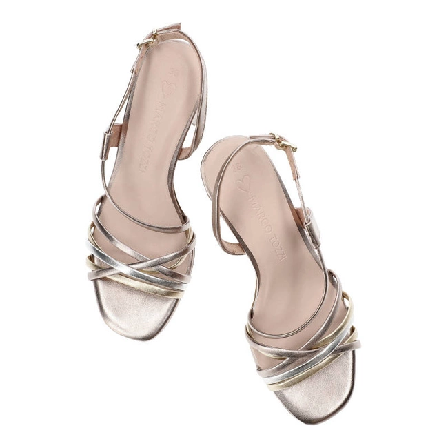 Sandále Marco Tozzi - 2-28324-20 532 Rose Met.Comb