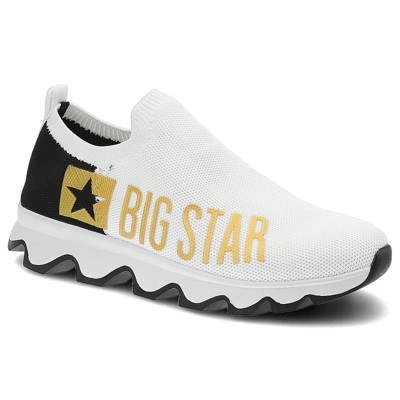Tenisky Big Star - JJ274A142 Biały/Czarny/Złoty