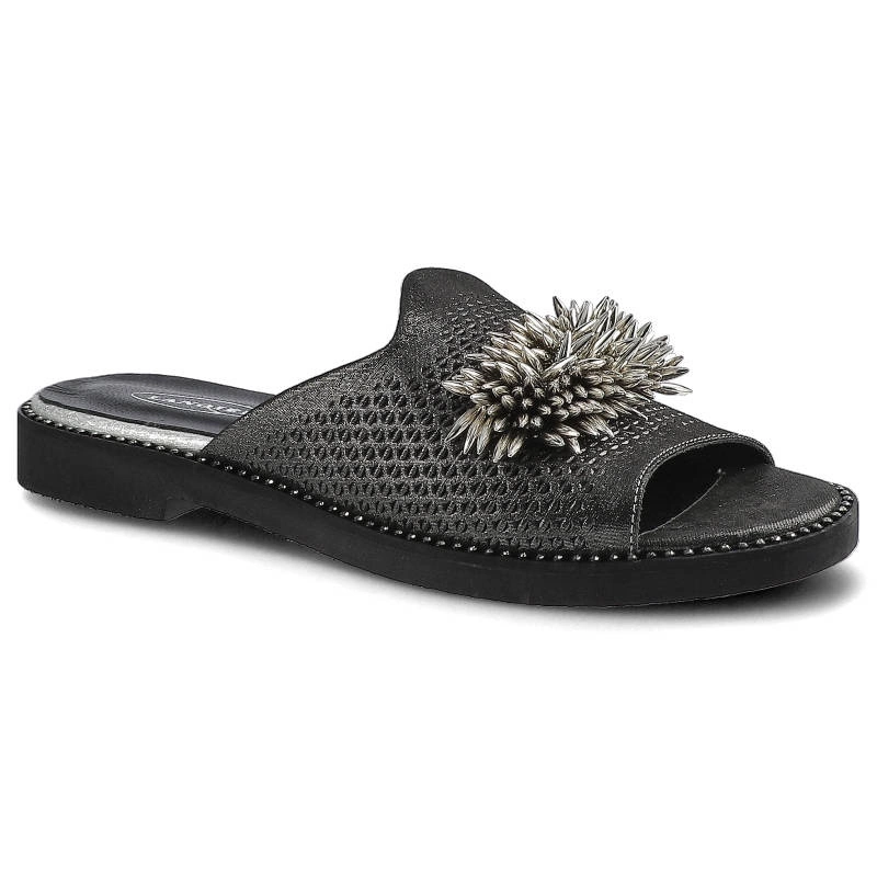 Šľapky Lanqier - 44C0624 Czarny