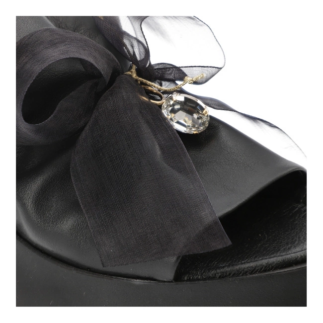 Šľapky Karino - 4976/076-P Czarny/Lico