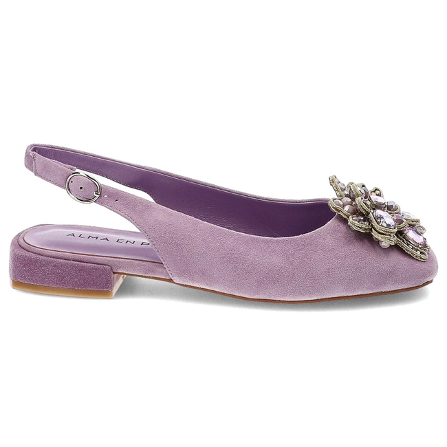 Sandále Alma en Pena - V240391 Suede Lilac