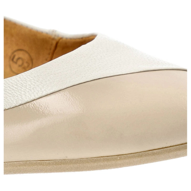 Baleríny Maciejka - 02350-04/00-5 Ecru/Beż Lak