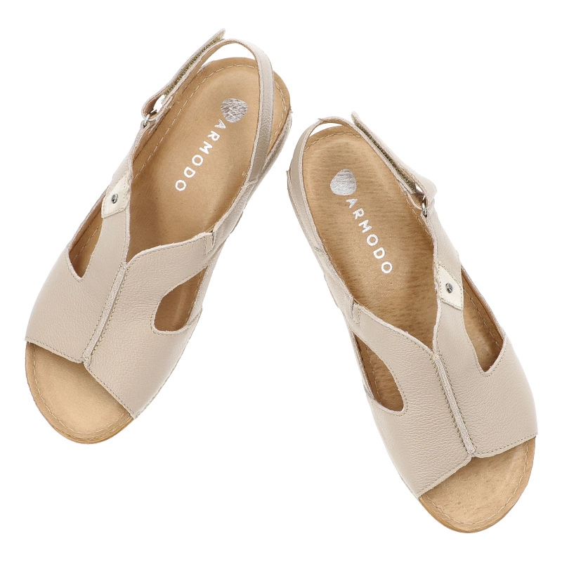Sandále ARMODO - 5-0774-087 Vanilia Verona/Złoto
