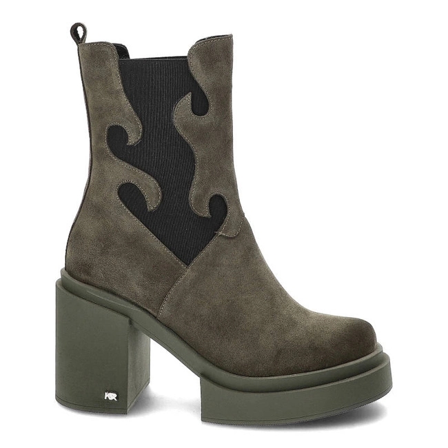 Členkové Topánky Karino - 4834/066-F Zielony/Welur