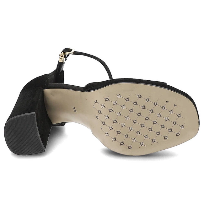 Sandále Karino - 4214/003-P Czarny/Welur