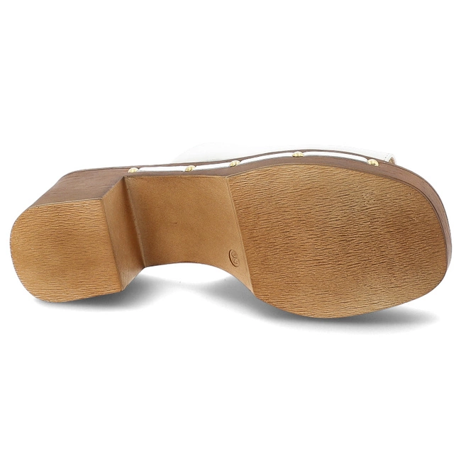 Šľapky SIMEN - 6844A Biały